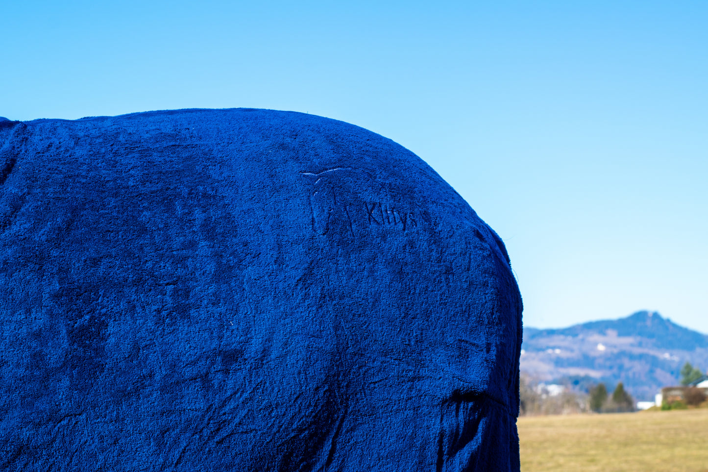 Kittys Abschwitzdecke aus Bio-Baumwolle "Midnight Blue"