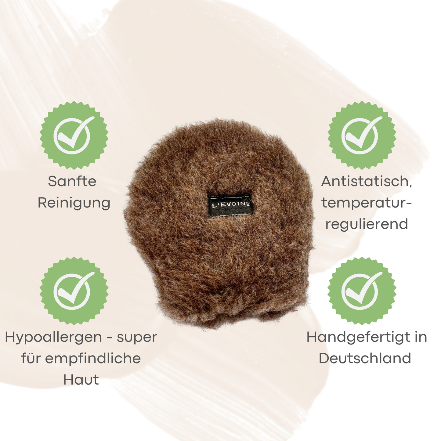 Pflegehandschuh Alpaka Vlies