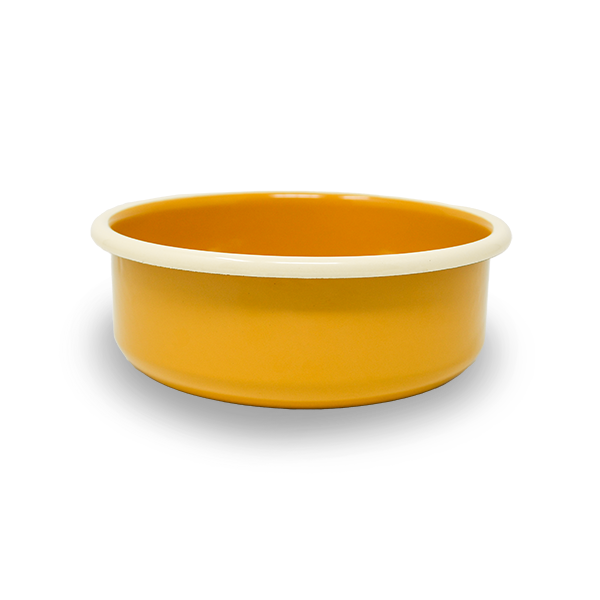 Futternapf aus Emaille "Nele" - Golden Amber