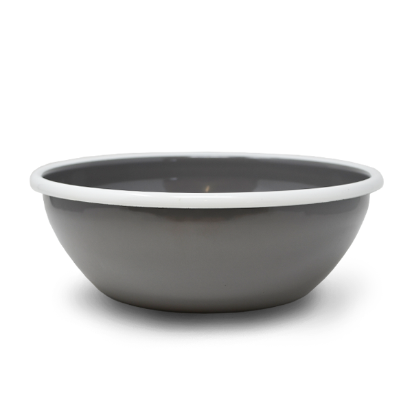 Futternapf aus Emaille "Balu" - Stone Grey