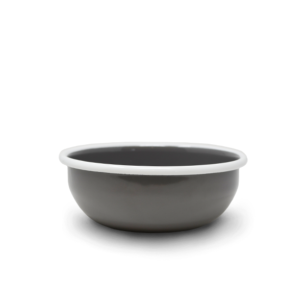 Futternapf aus Emaille "Balu" - Stone Grey