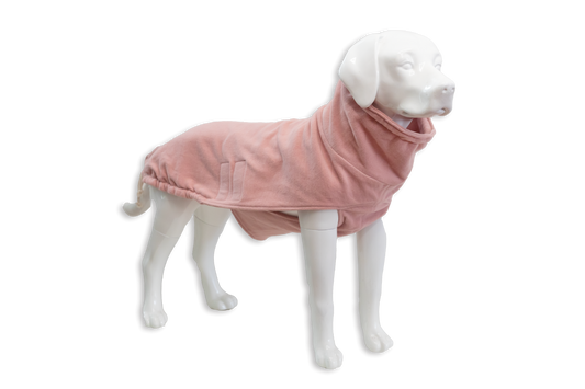 Hundepullover Größe S aus 100% Bio-Baumwollfleece "Pink Berry"